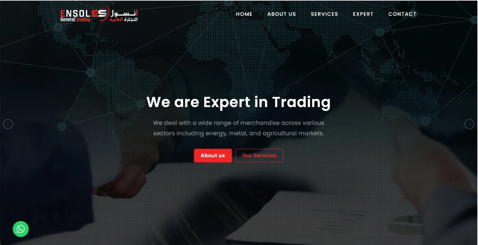 ENSOL General Trading website: We are Expert in Trading